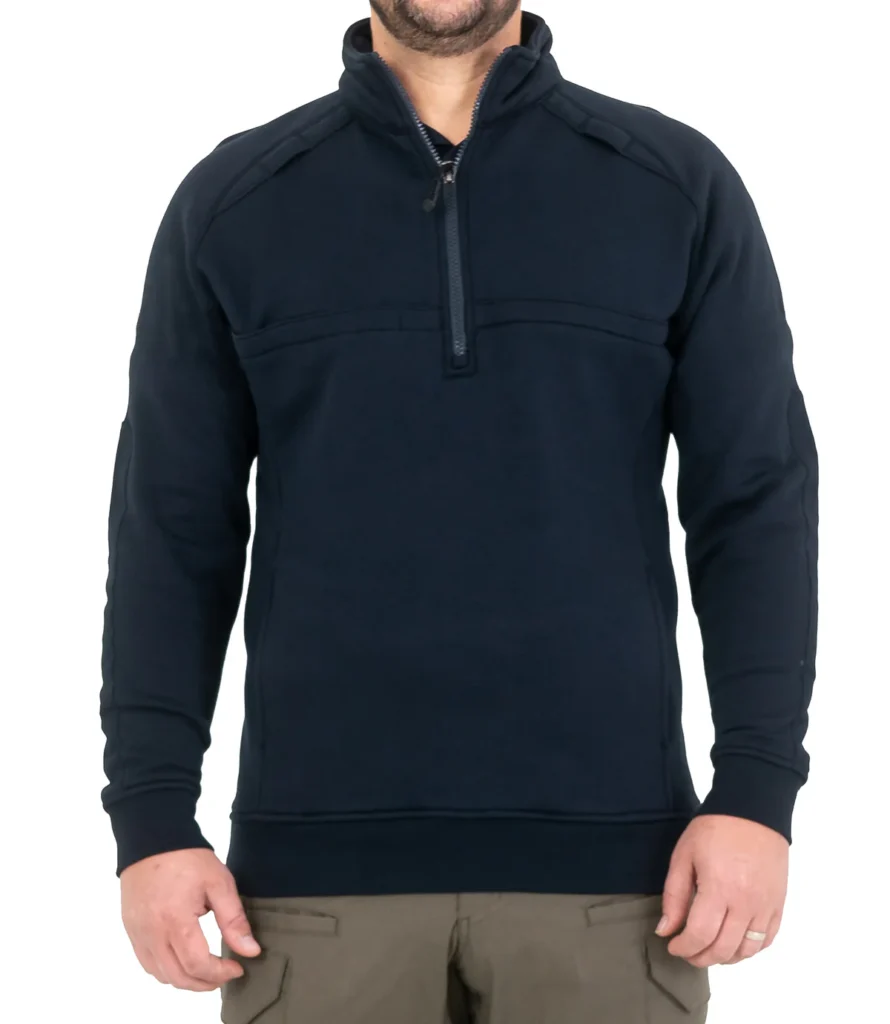 men’s cotton job shirt – quarter zip